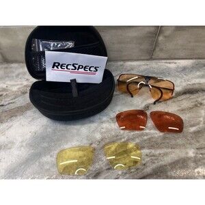 RecSpecs Liberty Sport Recoil Matte Black 205 Frame Kit 67-05-150 3 Lense Color